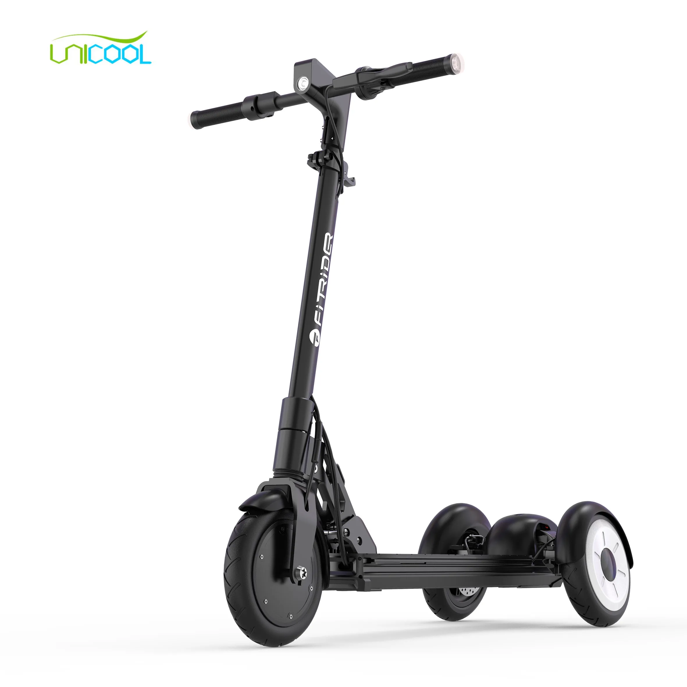 

Unicool swappable battery 350w 500w 36v light waterproof folding 3 wheel electric scooter