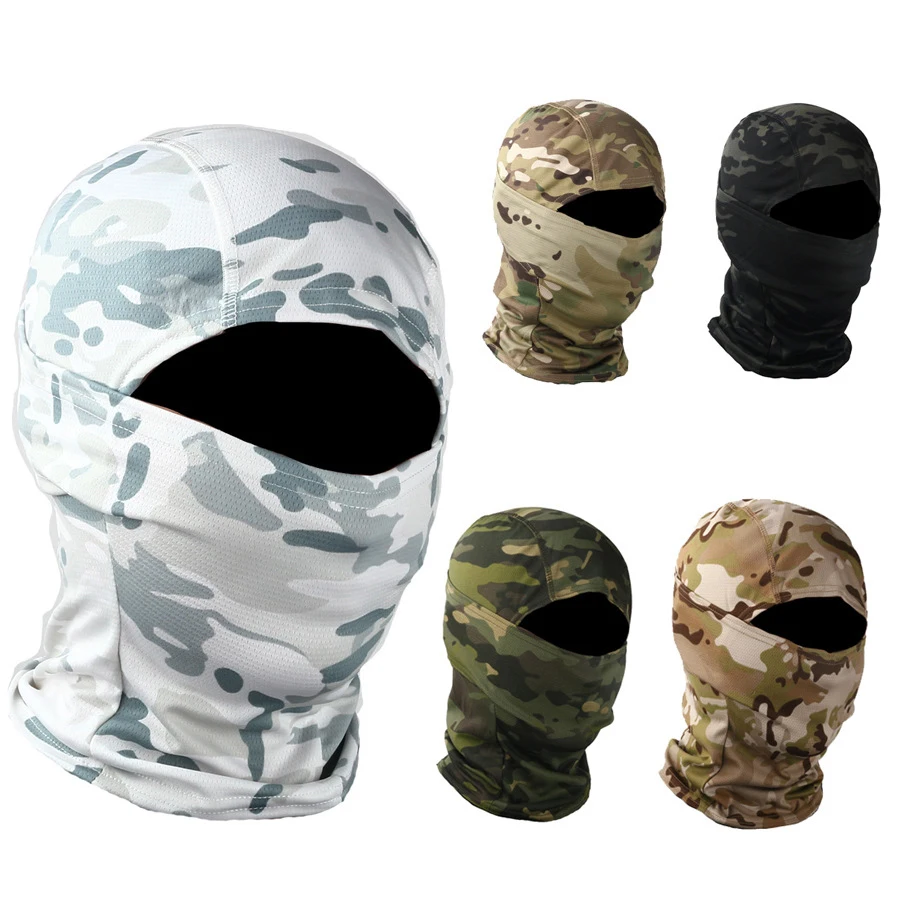 

Shero Tactical Balaclava Mask Grey Camouflage Hand Knitted S Full Printed Silk Ice Ski Mas Bulk Balaclava, Solid color, camouflage, customized