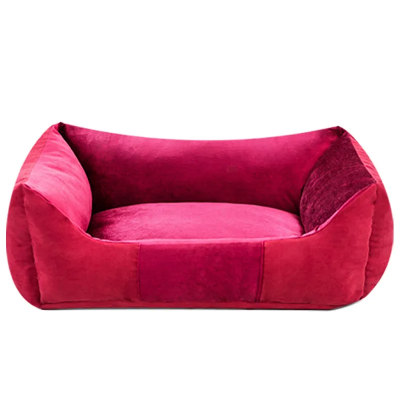 

Pet Bed Luxury Factory Can Unpick And Wash Pet Supplies Cat Dog Bed Pet, Red