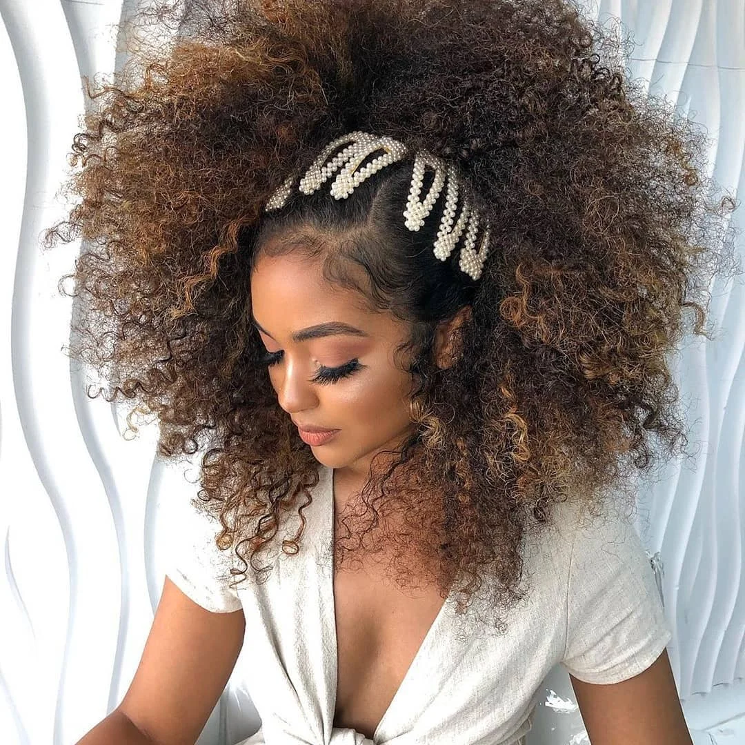 

Afro kinky hair, Head Wigs Afro Kinky Curly Clown Wig Short afro Curly Wig, #4