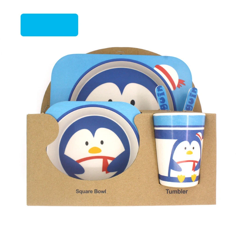 

5 PCS Kids Dinnerware Set,Toddler Plates and Bowls