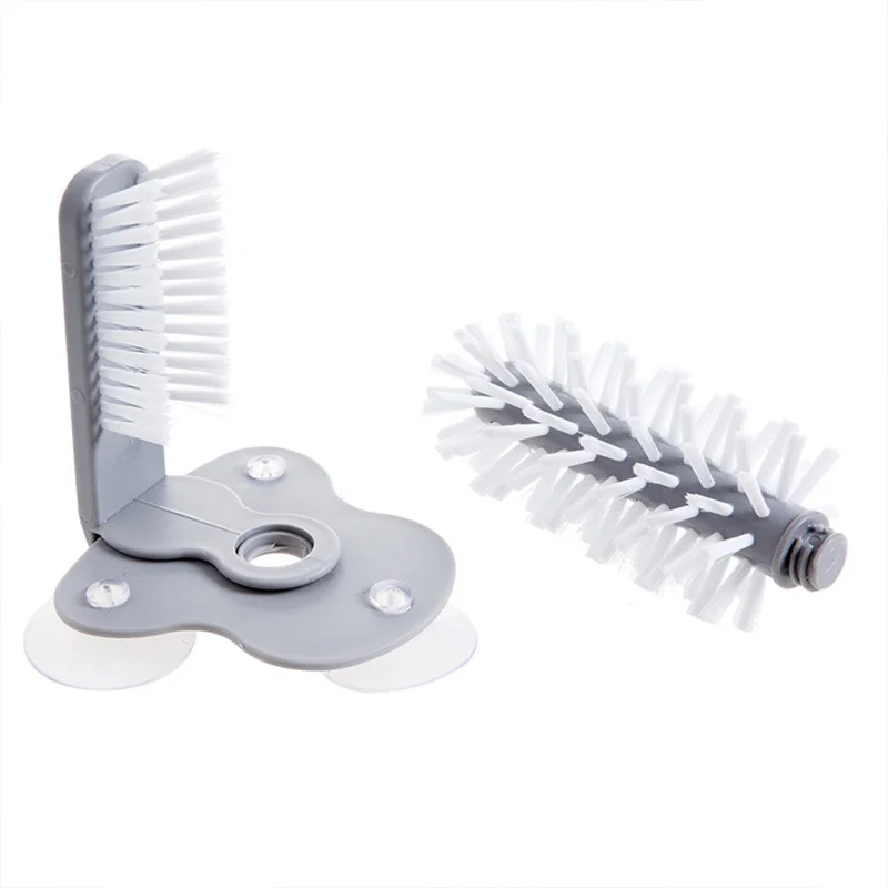 

Kitchen Sink Washing Cleaning Tools Glass Double-Sided Brush Creative Suction Wall Lazy Cup Brush