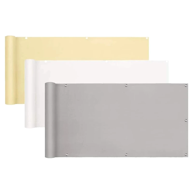 4  Colors 100% Polyester Waterproof Balcony Safety Terrace Windproof Fencing Net Rainproof Sun Shading Sails Privacy Screen Net