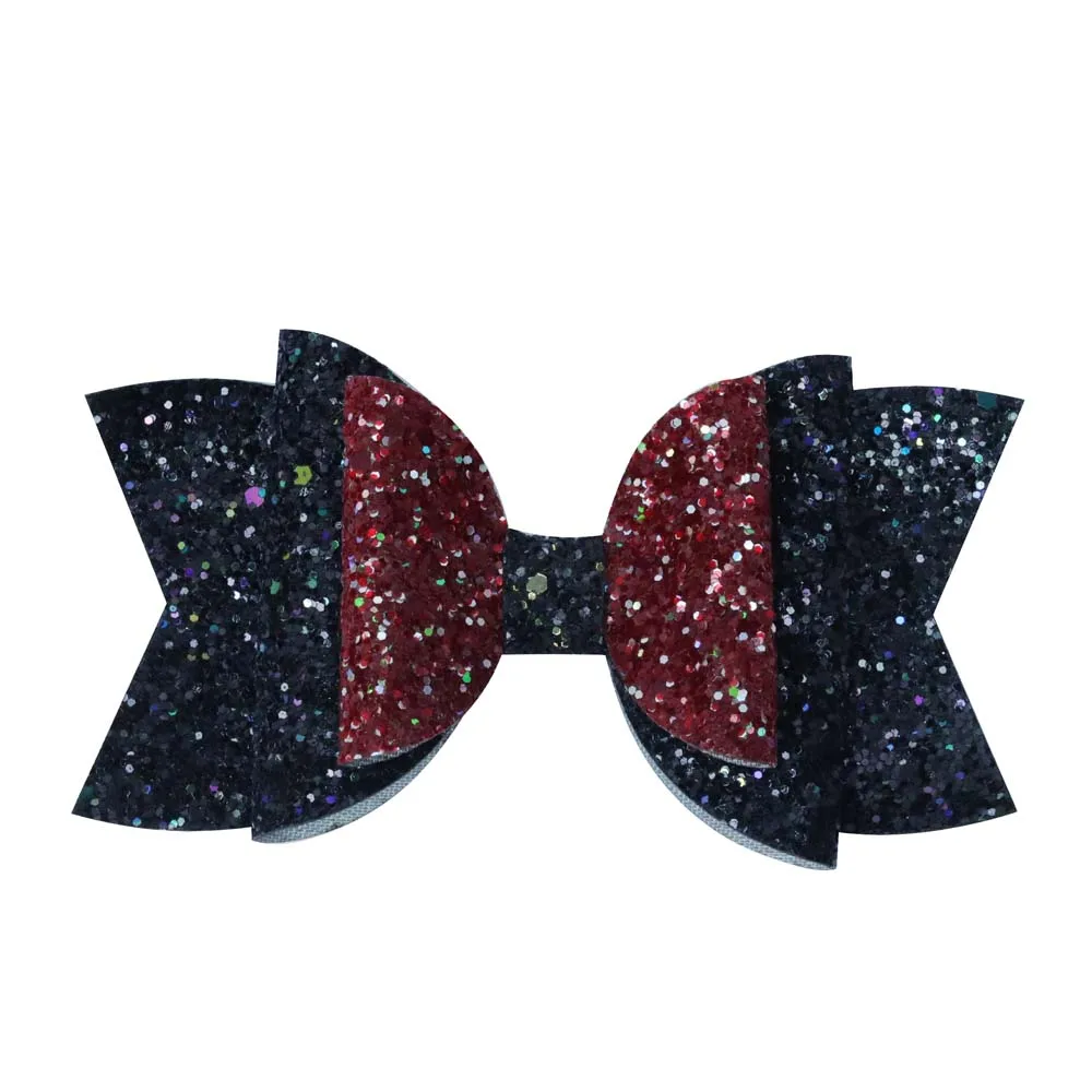 

5 inch glitter handcraft hair clips handmade hair bow