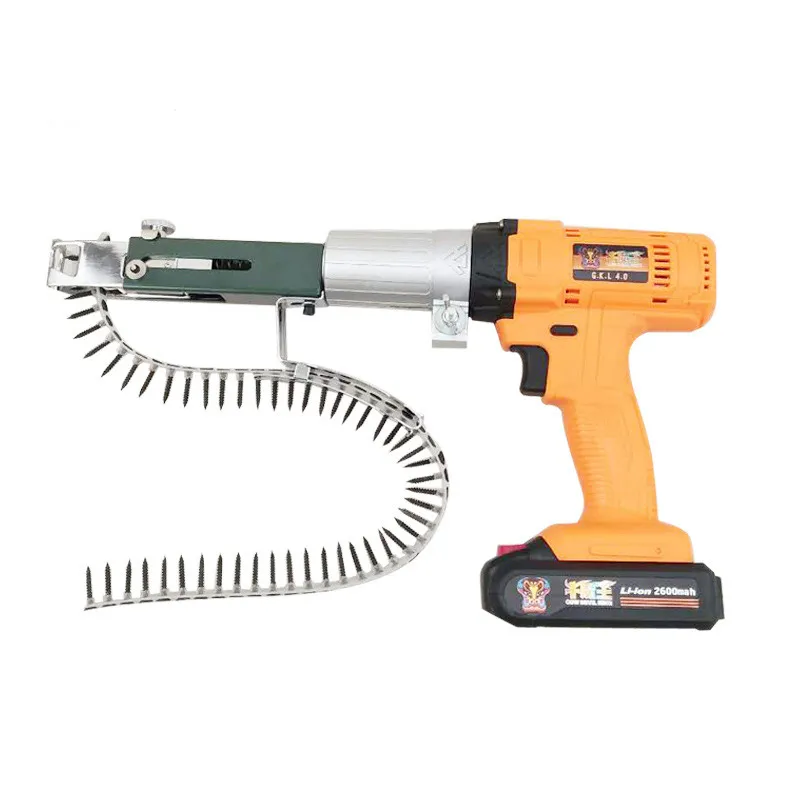 White Stainless Steel Drywall Screws plastic Strip Collated Screws