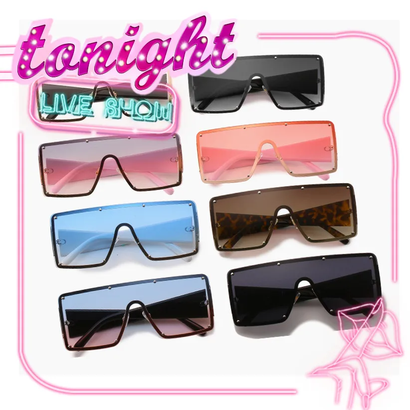 

Ins style fashion new trendy wholesale oversized shades square sunglasses women 2021, Custom color