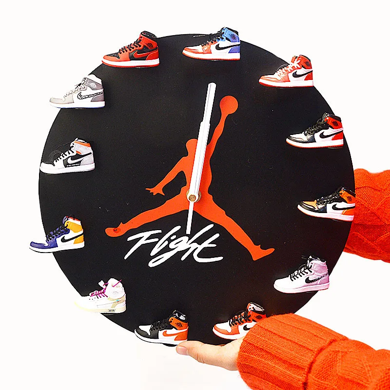 

High Quality 3D Mini Shoes AJ Keychain Decoration Sneaker Clock, Black,red,yellow,blue,pink,green,purple....