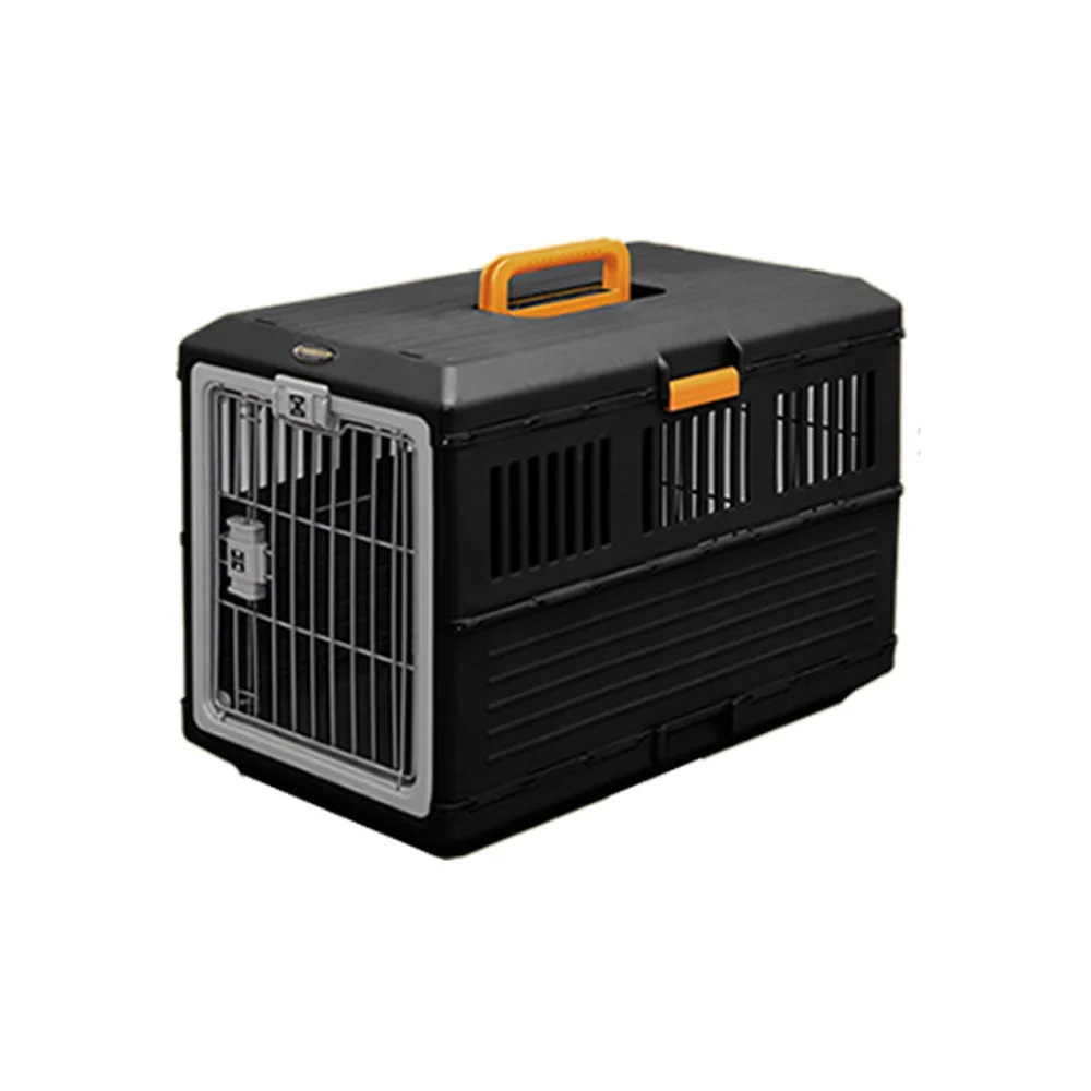 

High-end Collapsible Pet Traveling Cages Foldable Carry Out Box For Small Dog Cat Outdoor Carrying case, Black