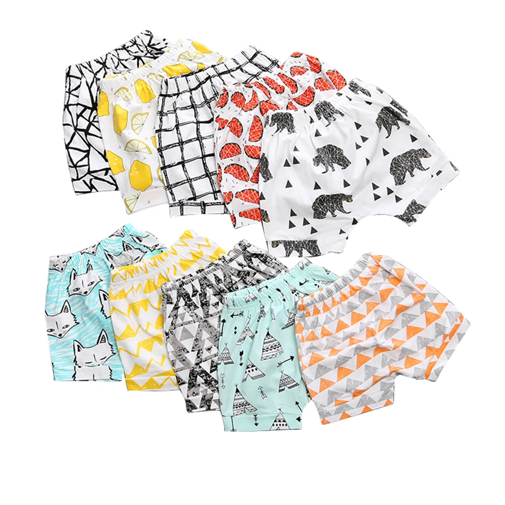 

Wholesale Soft baby Shorts baby Clothing Kids Shorts Cute Patterns Trousers Toddlers boys shorts, As picture