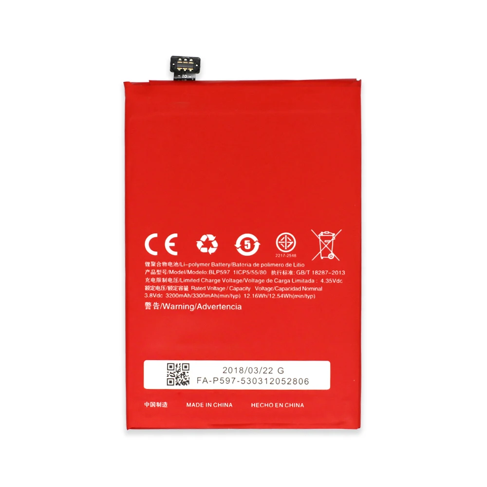 

Hot selling Li-ion rechargeable Battery BLP597 For Oneplus 2 One plus 2 Two 1+2 BLP597