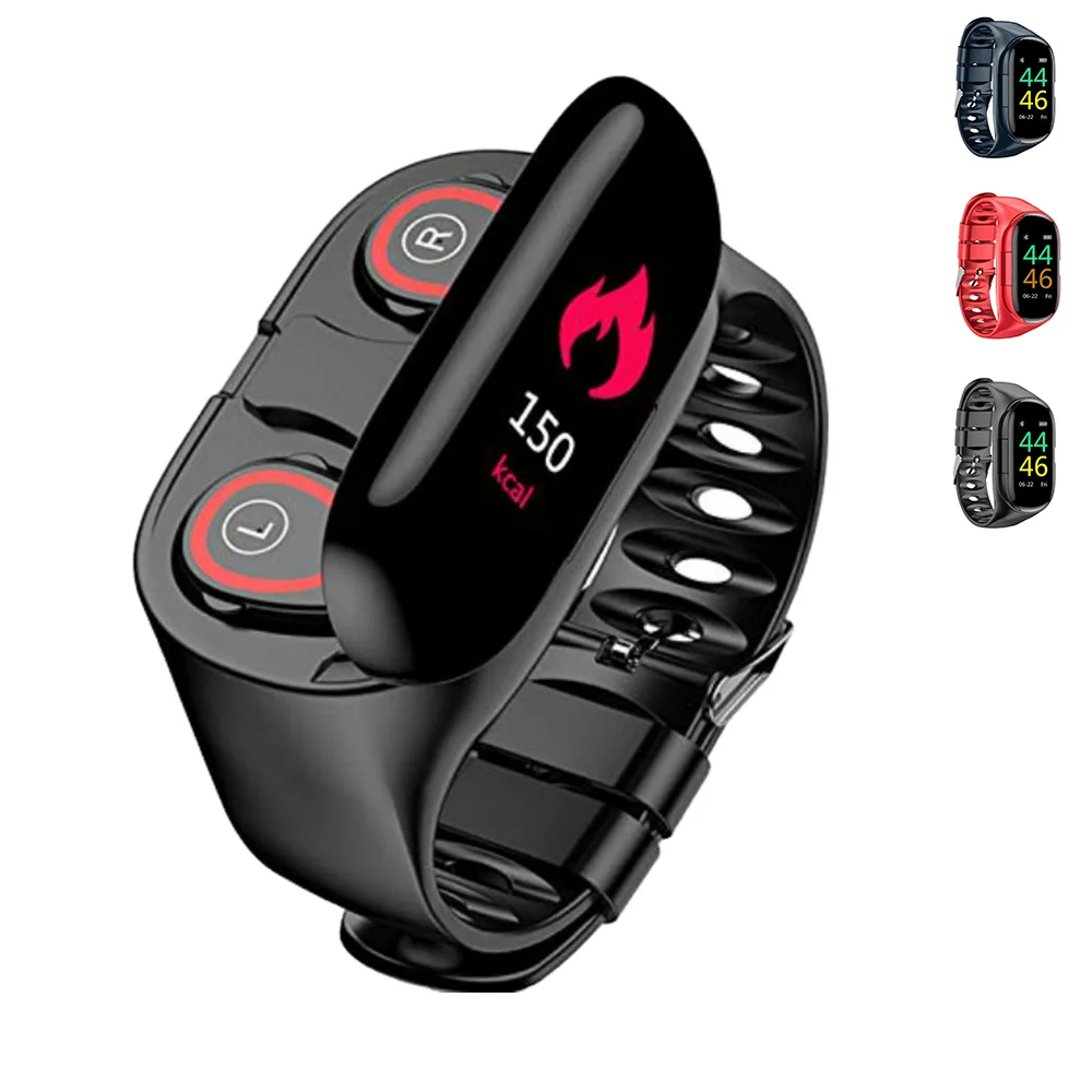 

Heart Rate Blood Pressure Ip67 Smartwatch and Earbuds with Smart Watches Earbuds Inside for Tronsmart
