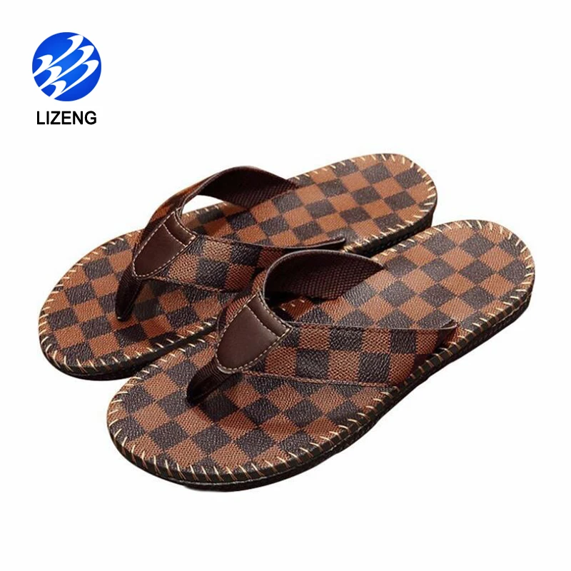 

Summer Sandal Men's Flip Flops, Black , brown , white