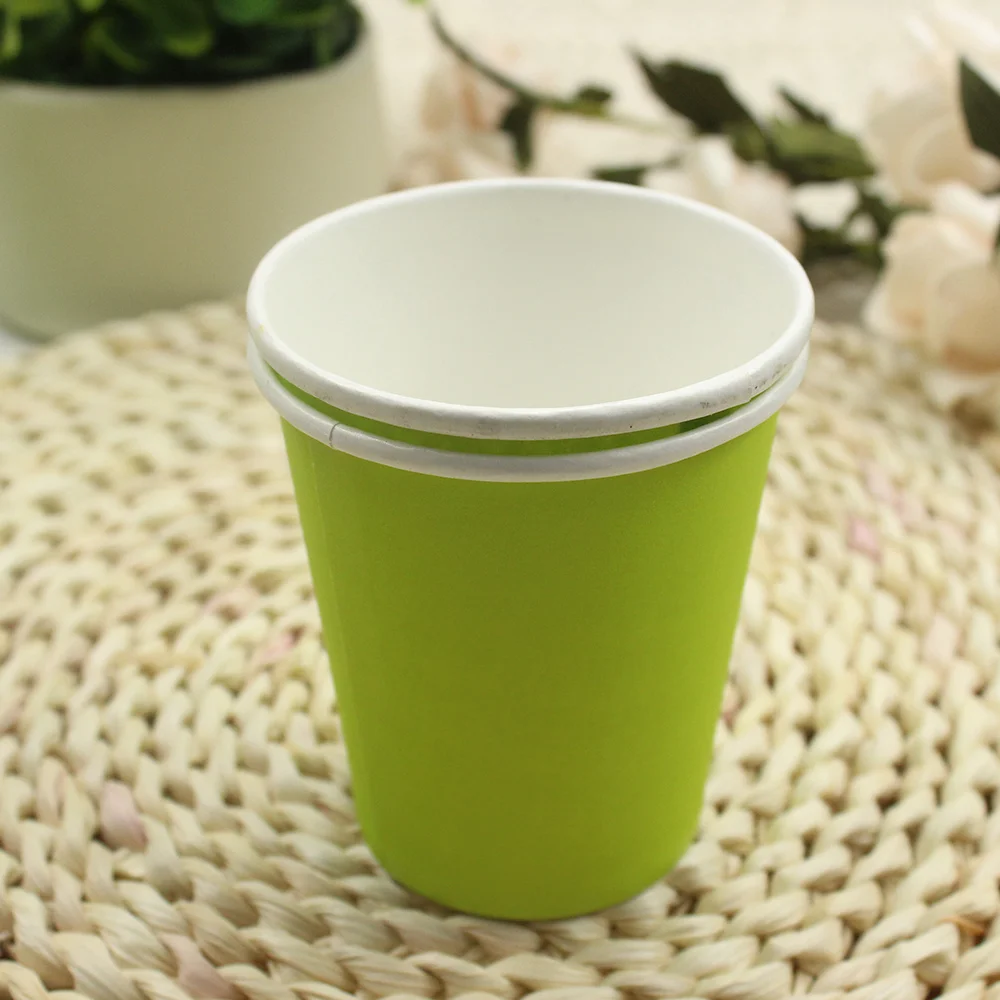 

Hot sale Coffee Cup Drinking Cup Disposable Paper Cup, 1-7 colors