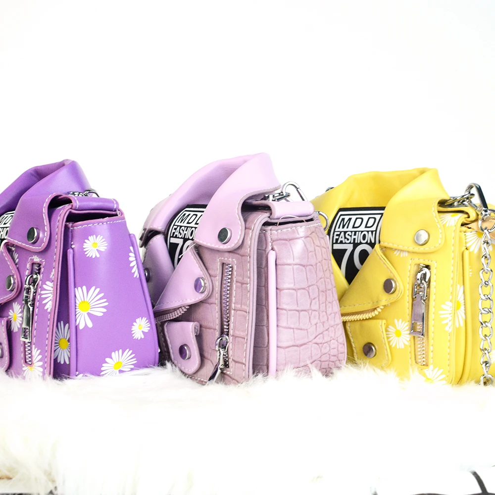 

XP1033 small square bag printing ladies shoulder bag crossbody jacket handbag
