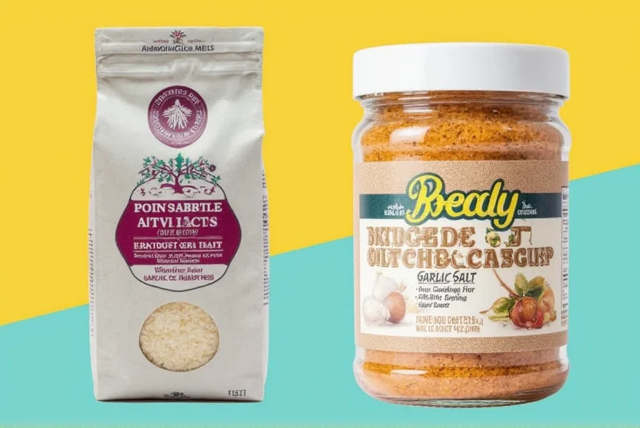 Side by Side Garlic Salt Comparison
