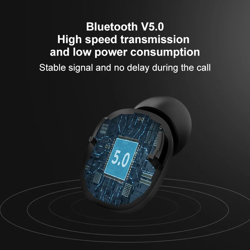 
2019 New Hign Quality Portable Wireless Stereo Earphone Touch control earbuds Tws Earphone With Charging Case 