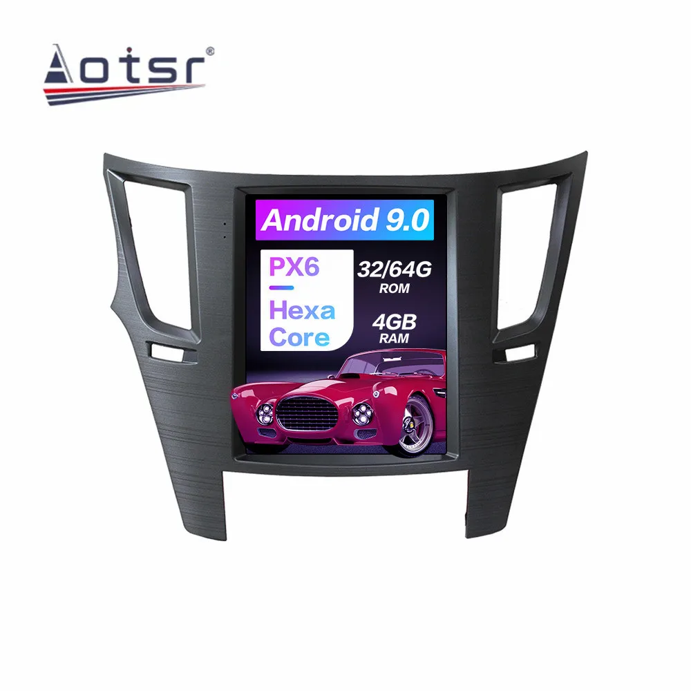 

android car dvd player for Subaru Legacy Outback 2009-2014 year tesla screen style vertical screen quad core 128G