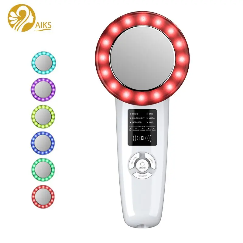 

Hot Sale 6 in 1 Multifunctional Salon Beauty Machine leggins anti cellulite cavitation korean Skin Care Equipment, White