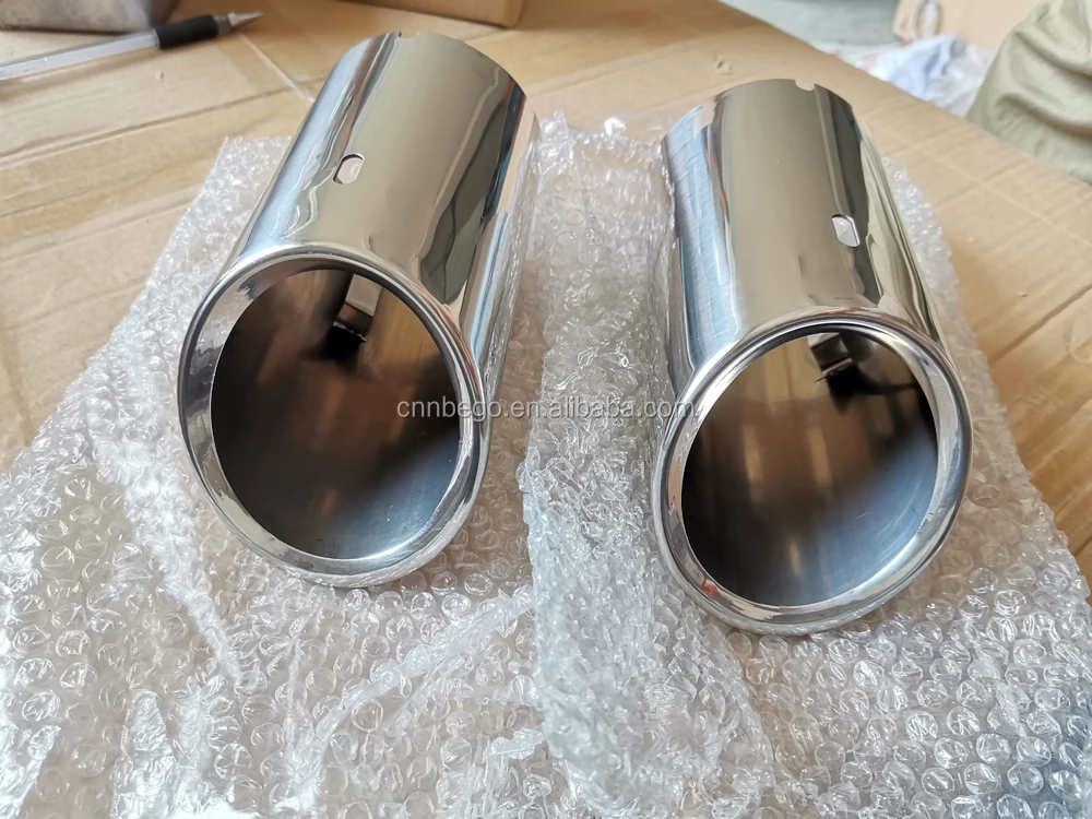 2PCS Stainless Steel Car Exhaust pipes/Ta  For Audi A4 B5 B8 A3 A1 Q5 Auto Accessories For VW Tiguan Volkswagen Passat B7 CC