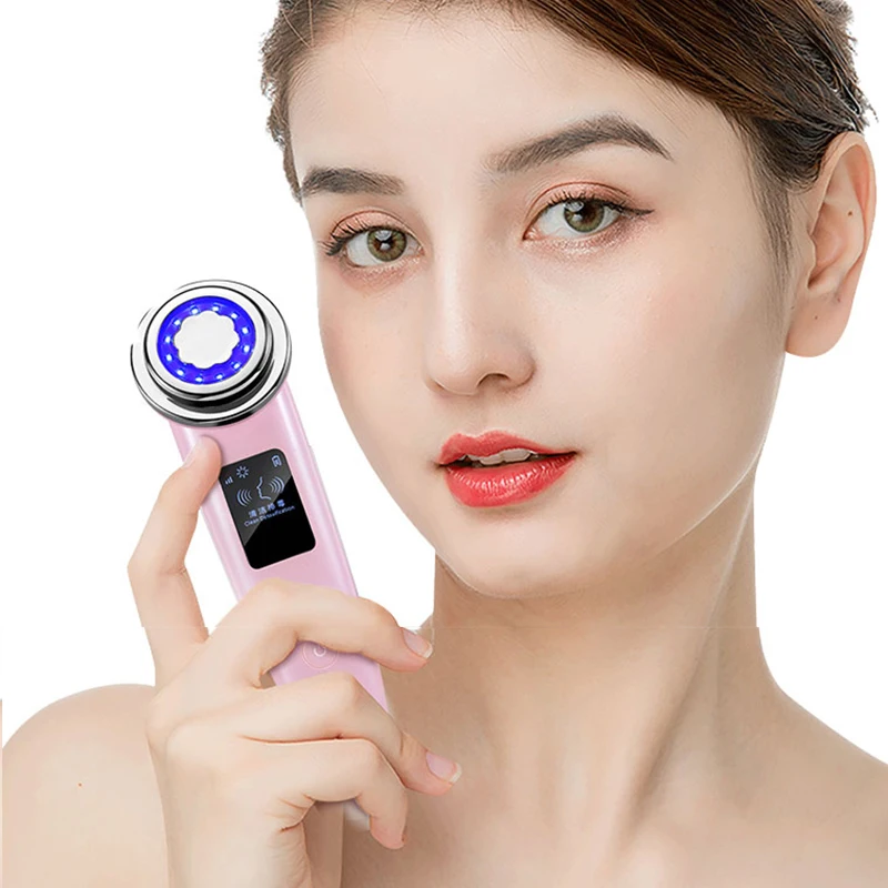 

facial cleansing electric face massager skin machine, Pink white