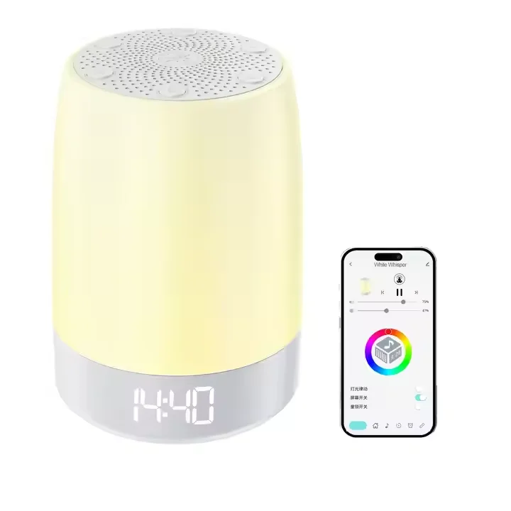 2024 New White Noise Machine Connects to Phone App With 7 Colors Night Light32 High Fidelity Soothing SoundsTimer and Memory