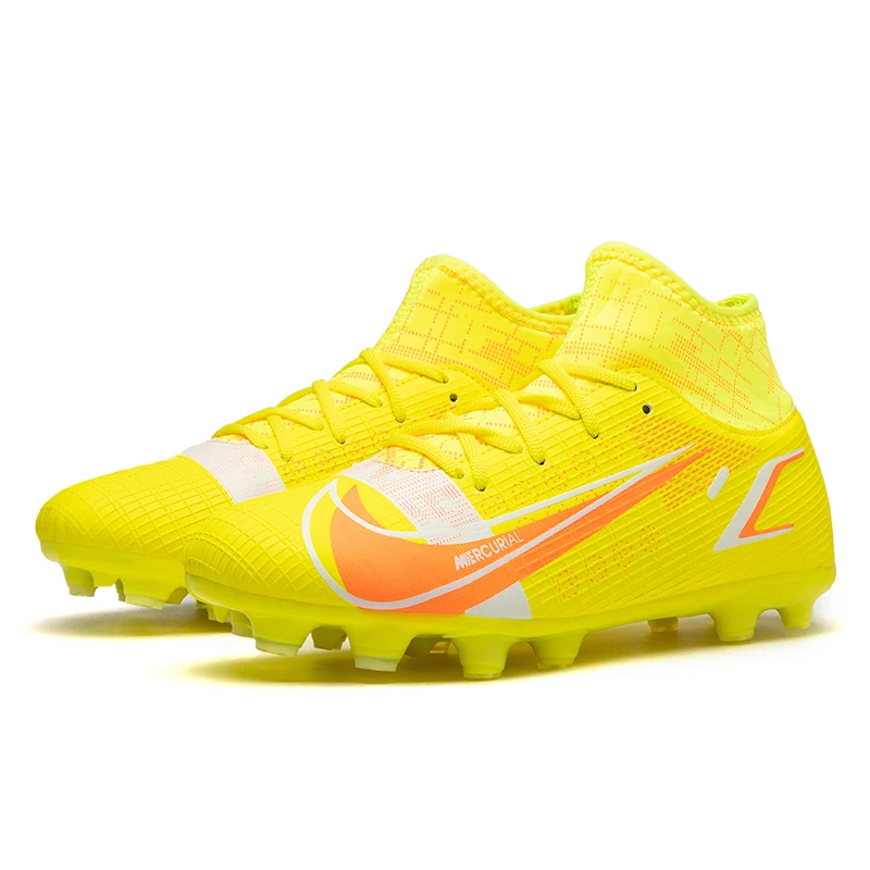 

2022 Factory Customize Men Cleats Football Boots High Top Soccer Boots Sneakers Football Shoes Outdoor Soccer Shoes