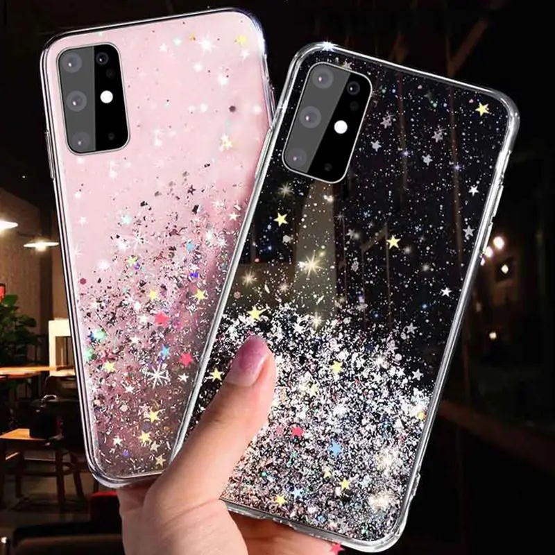 

Gradient Glitter Star Phone Case For Samsung Galaxy S20 Ultra S10 S10E S9 S8 Note 8 9 10 Plus A10 A20 A30 A40 A50 A60 A70 Cover