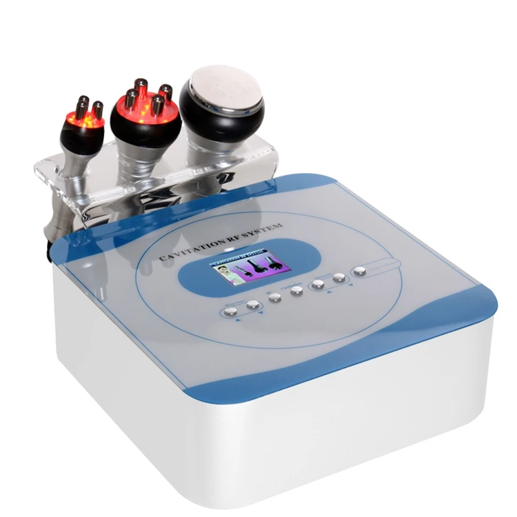 

3 in 1 40K ultrasound RF cavitation machine RF slimming equipment skin lifing body shaping 3d rf vacuum cavitation system JF025, White