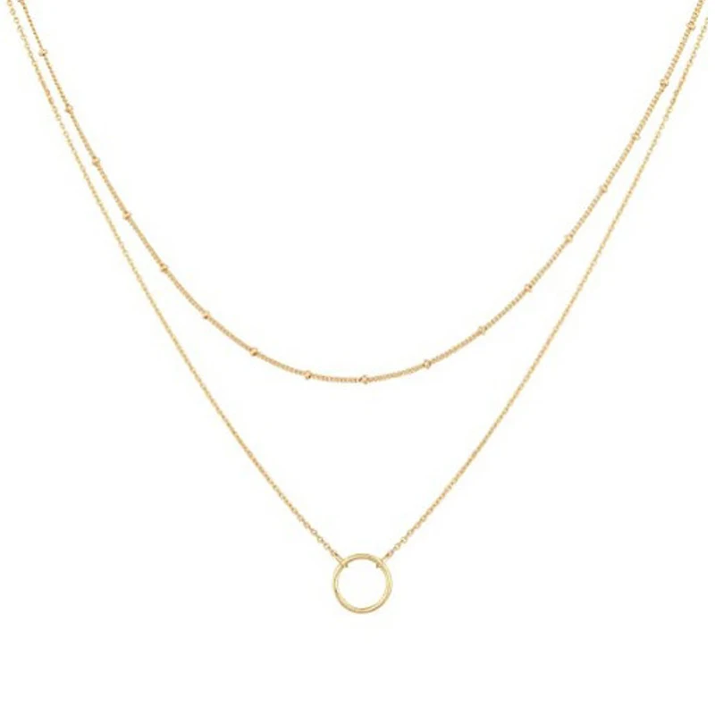 

Suowei ODM Sexy Gold Necklace Brass Necklace Set Fashion Jewelry Clavicle Chain Net Red Necklace Neck Jewelry, Gold color