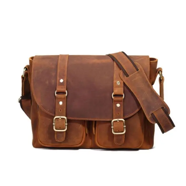 

Vintage Canvas With Leather Men Shoulder Custom Sling bag, As customizied