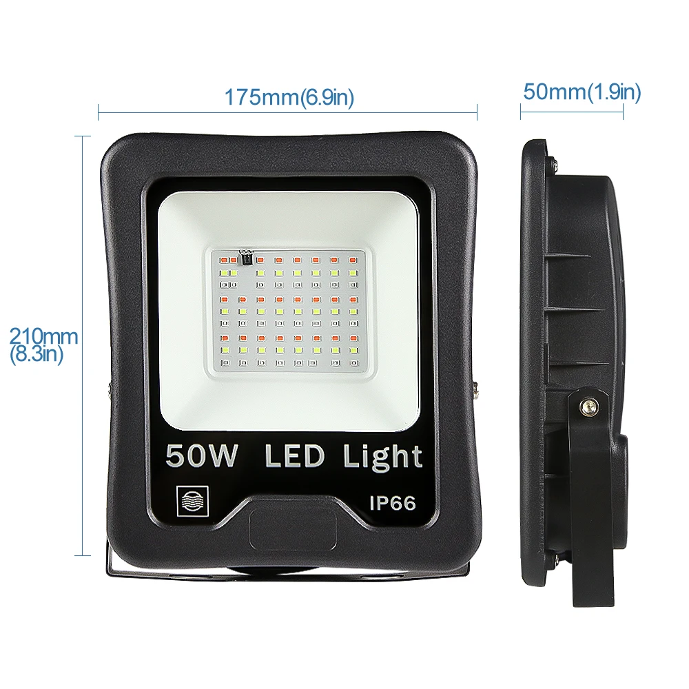 boyio 2020 guangdong IP66 fireproof security smart rgb 100w led floodlight