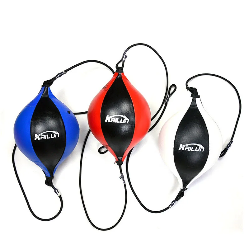 

Double End Ball Boxing Speed Ball Leather Speed Punch Ball Boxing Reflex, Black, red, blue, yellow, white, pink