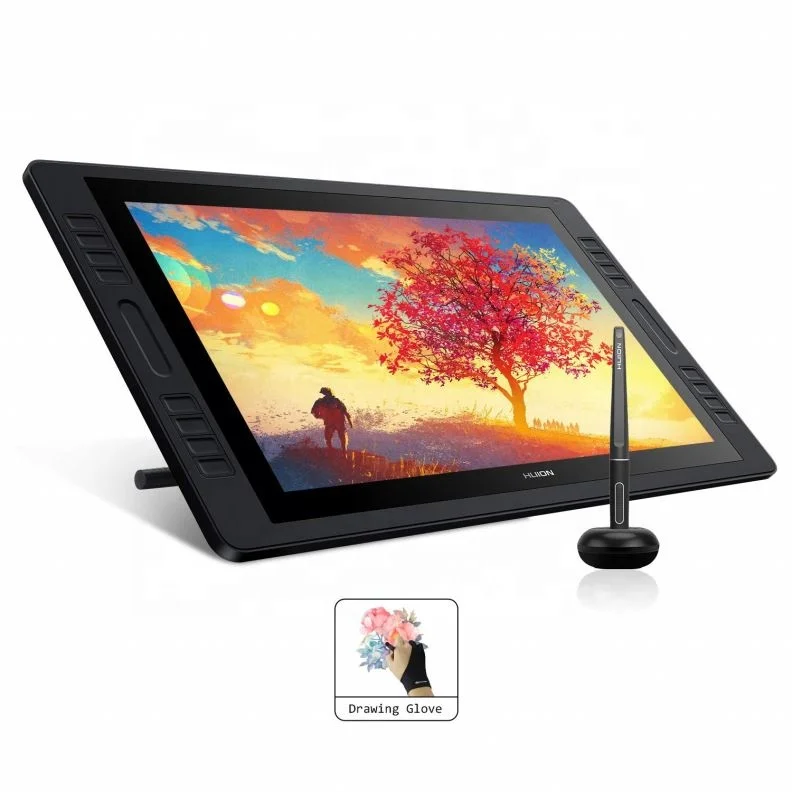 

New! 8192 Levels HUION KAMVAS PRO20 2019 Double Sided Graphic Tablet Touch Screen Monitor