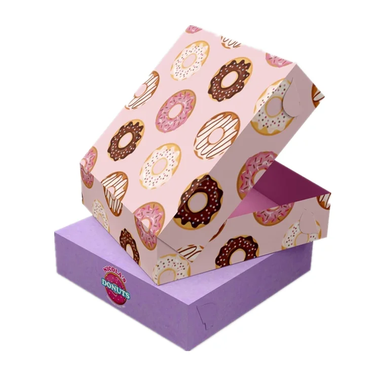 

Auto Popup Baking Box Cookies Pastry Bread Donut Box Dessert Muffin Packing Box