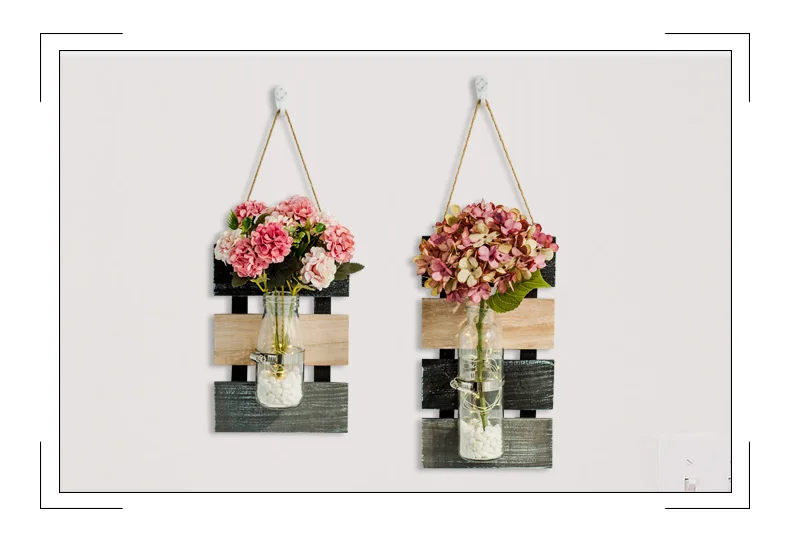 Vietnam Wholesale Living Room Wood Shelf Wall Decor Flower Frame