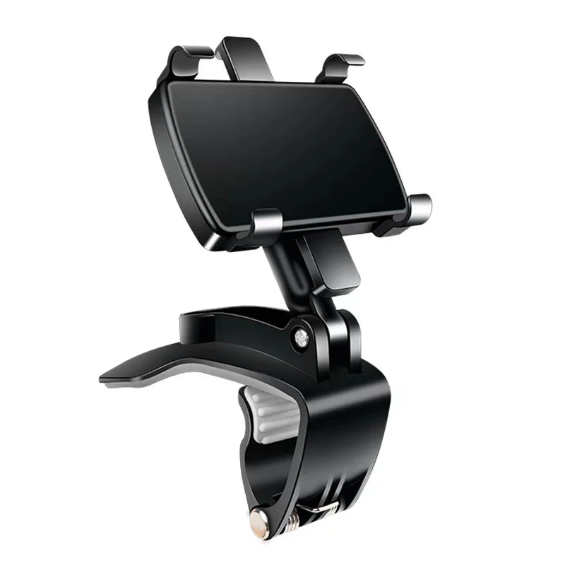 

Universal 360 Degree Rotation Car Dashboard Cell Phone Holder for 4 to 7 inch Smartphone Bracket Car Clip Phone Mount Stand, Black