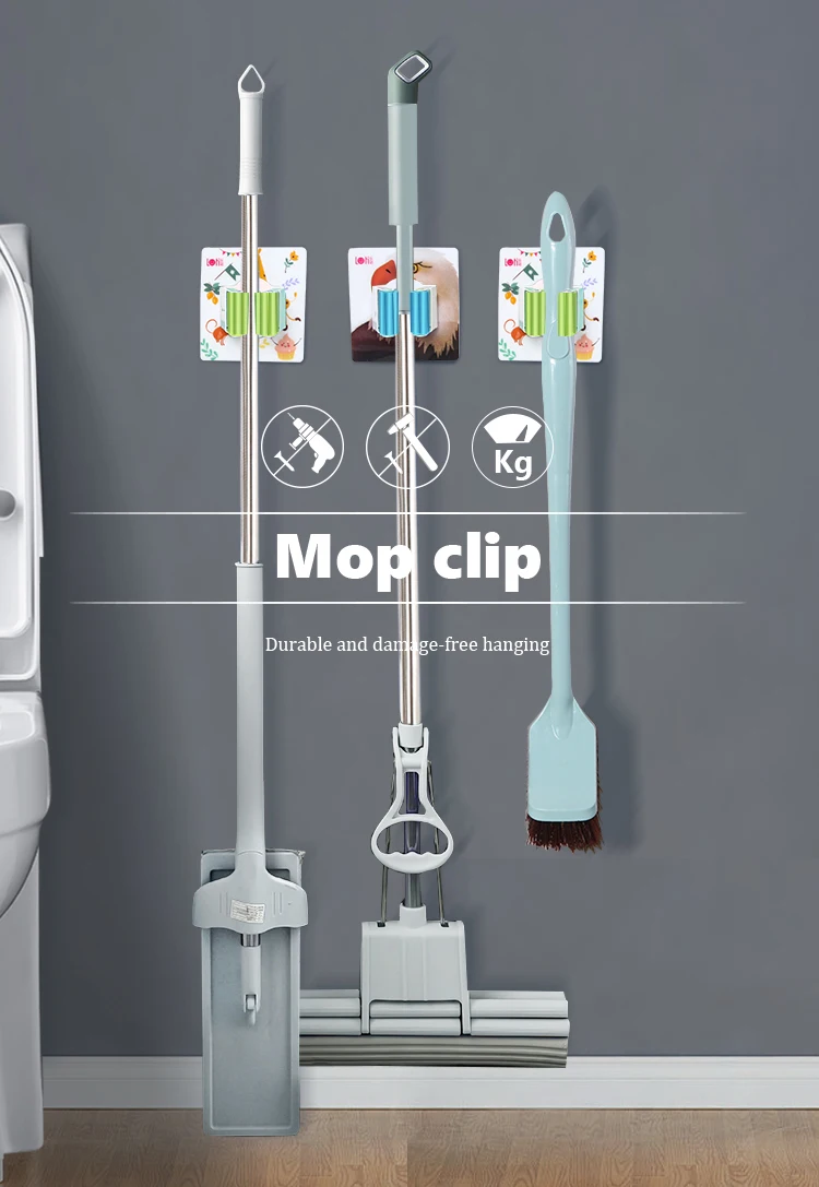 Mini Cleaning Item Strong Magic Sticky Wall Mounted Plastic Mop And