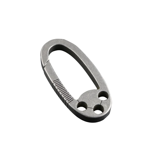 

Hot Sale Wholesale Car key chain 35mm/25mm Anti-allergy Titanium Alloy Keychain Car Key Pendant Men's Waist Titanium Alloy Keych
