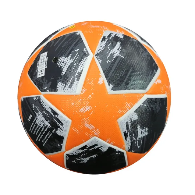 

Size 5 Official New PU Soccer Ball thermal bonding Training Football, Orange