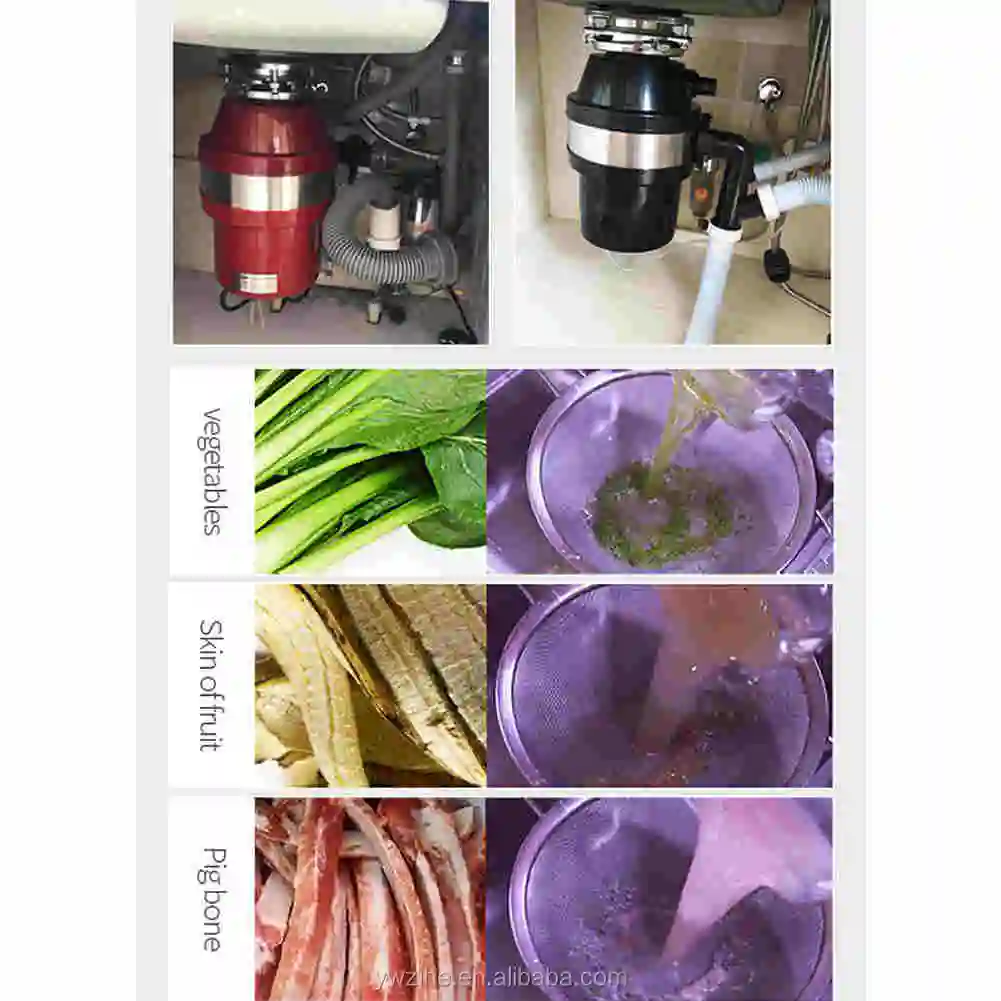 Kitchen Food Garbage Processor Disposal Crusher Food Waste Disposer