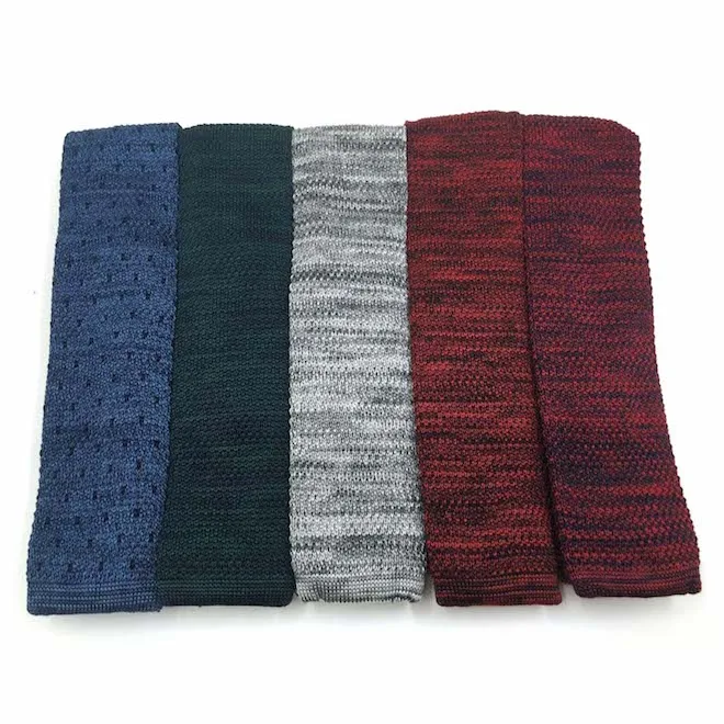 

Knit Ties High Quality Business Wholesale New Design Casual Wedding Mens Skinny Neckties Custom Slim Knitted Ties