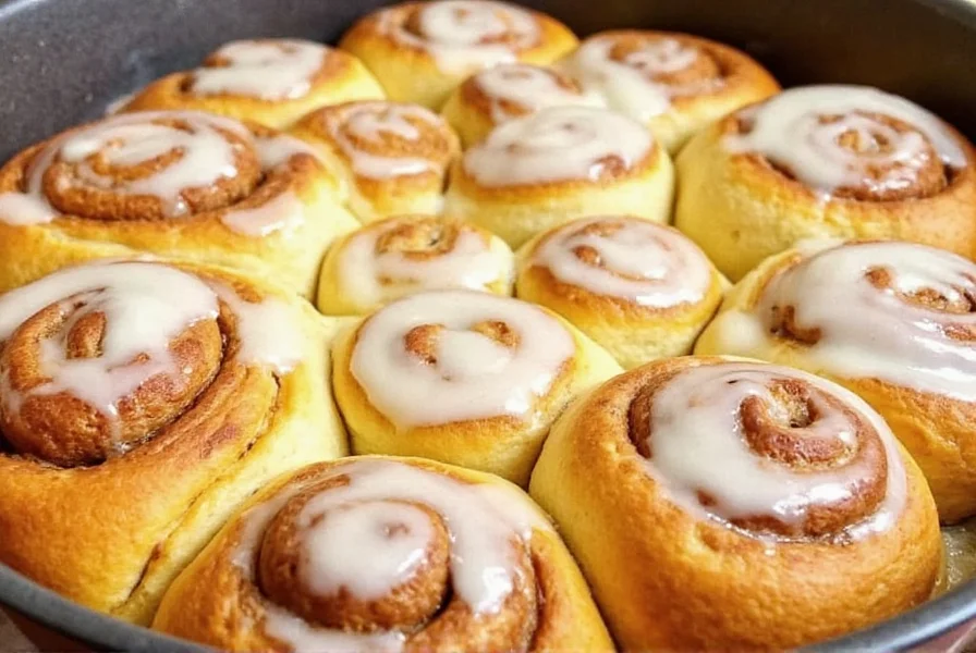 Step-by-step process showing pumpkin cinnamon roll dough being rolled, filled, cut, and arranged in baking pan