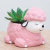 Roogo resin cartoon sleeping dog nice flower pots