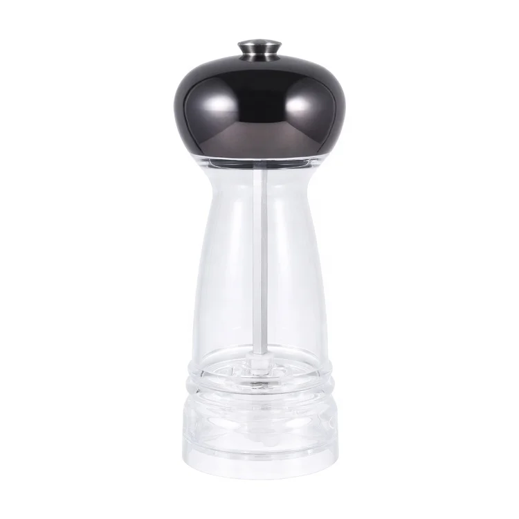 

Wholesale kitchen Plastic Top and Body Ceramic Grinder Core Big Capacity Manual Pepper Salt Grinder