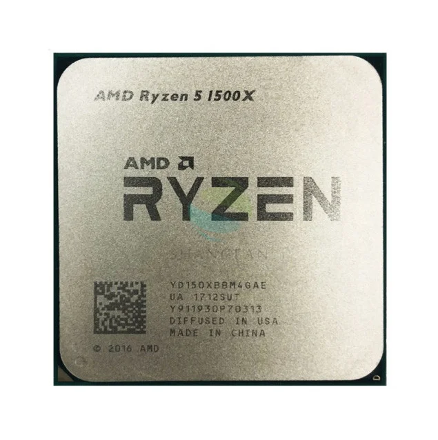 

R5 1500X 3.5 GHz Quad-Core Eight-Core CPU Processor L3=16M 65W YD150XBBM4GAE Socket AM4 Used