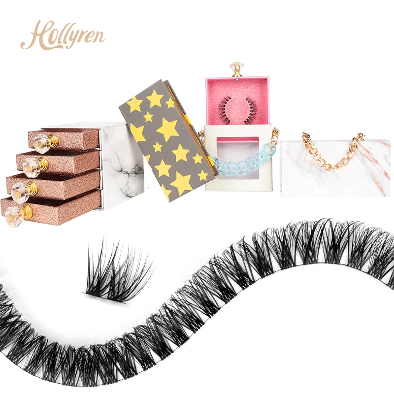 

Natural Long Individual Cluster Natural DIY Eyelash Extension False Eyelashes 30 Bundles Segmented Individual Cluster Eyelash