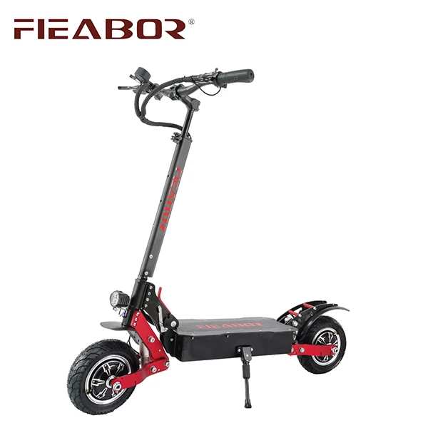 

New Design Full Suspension 10inch Off Road Tire 2400w 52v Powerful Foldable Adult Electric Scooter