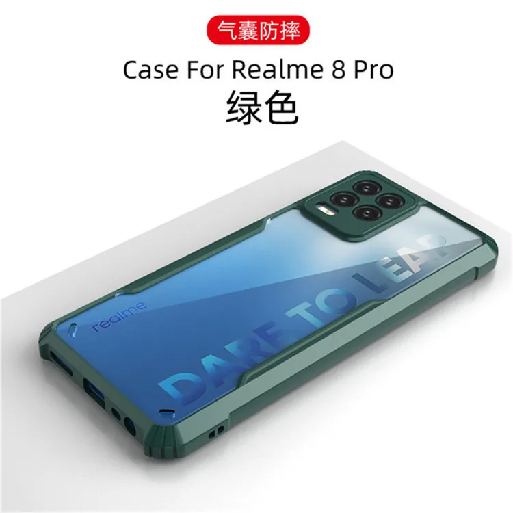 

China Factory Directly Transparent Clear Case For Oppo Reno6 Z Realme 8 Pro Anti Scratch Mobile Phone bags, 4 color
