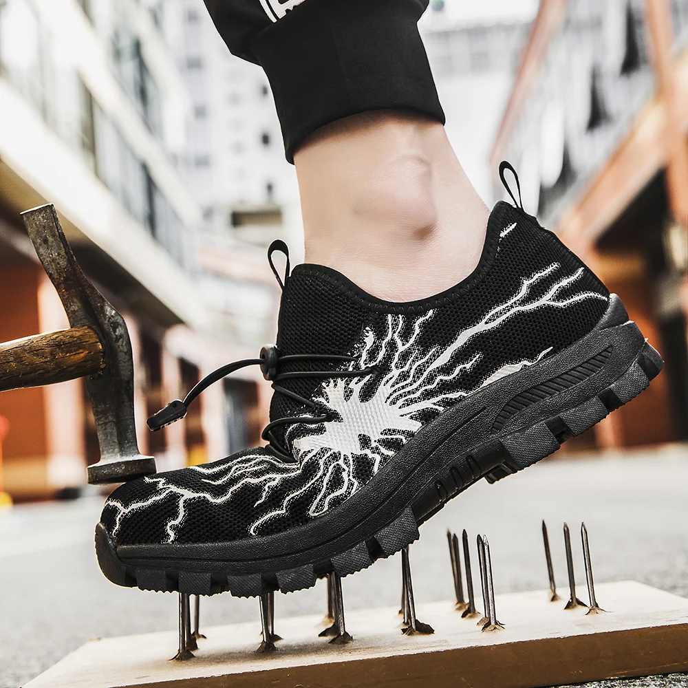 

Jieyang Men Rubber Shoes Industrial Wood Safety Shoe Bench Metal Leg Steel Toe Shoes