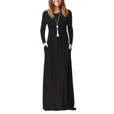 

YYF 2020 women's new casual dress autumn popular long sleeve dress